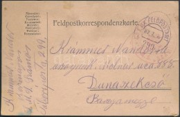 1916 Tábori Postai LevelezÅ‘lap Hajópostával A Dunai Flottillától / Field... - Sonstige & Ohne Zuordnung