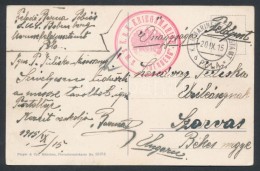 1915 Képeslap Haditengerészeti Postával / Navy Mail Postcard 'K.u.K. MARINEFELDPOSTAMT POLA' +... - Other & Unclassified