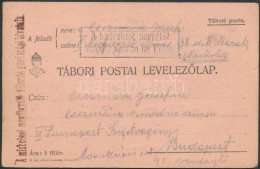 1915 Tábori Posta LevelezÅ‘lap /  Field Postcard 'A Miskolczi MegfigyelÅ‘ állomás... - Other & Unclassified