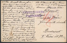 1914 Képeslap Haditengerészeti Postával / Navy Mail Postcard 'S.M.S. BUDAPEST' - Other & Unclassified
