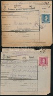 1918 2 Db Tábori Postai Szállítólevél / Parcel Cards 'K.u.k. Feldspital Nr.212'... - Other & Unclassified