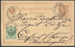 1888 2kr Díjjegyes LevelezÅ‘lap 3kr Díjkiegészítéssel / 2kr PS-card With 3kr... - Other & Unclassified