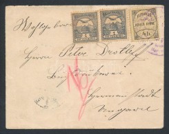 1912 Hohe Rinne 4h Levélen Turul 2 X 1f Bérmentesítéssel R! / Cover From Hohe Rinne - Other & Unclassified