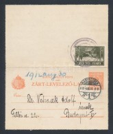 1912 Hohe Rinne 5h Díjjegyes Zárt LevelezÅ‘lapon  RRR! / Hohe Rinne 5h On PS-cover Card 'NAGYSZEBEN'... - Other & Unclassified