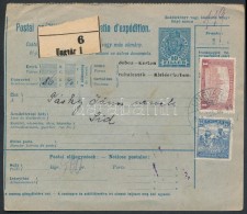 1918 Csomagszállító / Parcel Card 'UNGVÁR' - 'SID' - Other & Unclassified