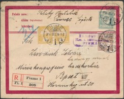 1916 Díjkiegészített Ajánlott Díjjegyes Boríték / Registered... - Other & Unclassified