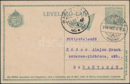 1916 Díjjegyes LevelezÅ‘lap Felezett Portó Bélyeggel / PS-card With Bisected Postage Due Stamp... - Other & Unclassified