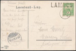 1908 Képeslap Dátum és Pályaudvari Bélyegzéssel / Postcard With Date And... - Other & Unclassified