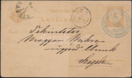 1884 ElÅ‘érvénytelenített Díjjegyes LevelezÅ‘lap / Precancelled PS-card 'ZENTA' -... - Other & Unclassified