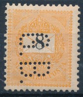 ** 1898 8kr 'G.B.' Céglyukasztással / Mi 45XA With Perfin (foghiba / Missing Perf) - Other & Unclassified