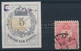 O 1881 5kr Gyöngy és Koszorú Feletti Vésésjavítással / With Retouche - Other & Unclassified