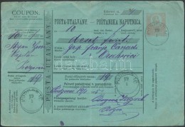 1875 Díjjegyes KétnyelvÅ± Postautalvány / Bilingual PS-money Order 'PODGORAC' - 'ORAHOVICA' - Sonstige & Ohne Zuordnung