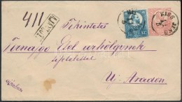 1874 Réznyomat 10kr 5kr Díjjegyes Borítékon Ajánlott Levélként /... - Sonstige & Ohne Zuordnung