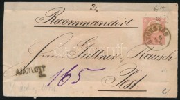 1872 Réznyomat 10kr 5kr Díjjegyes Borítékon Ajánlott Levélként /... - Other & Unclassified