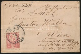 1872 Réznyomat 5kr Levélen / Mi 10 On Cover 'ARAD VÁROS' - 'MARIAHILF WIEN' - Other & Unclassified