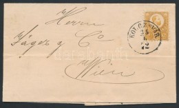 1872 Réznyomat 2kr Levélen / Mi 8 On Cover 'KOLOZSVÁR' - Wien - Other & Unclassified