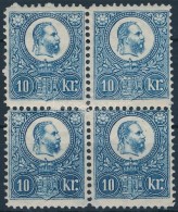 ** 1883 Újnyomat 10kr Postatiszta! Négyestömb /  Reprint ND 11 MNH Block Of 4 - Sonstige & Ohne Zuordnung