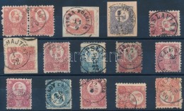 O 1871 Réznyomat 13 Bélyeg + 1 Pár Szép Bélyegzésekkel / 13 Stamps + 1... - Other & Unclassified