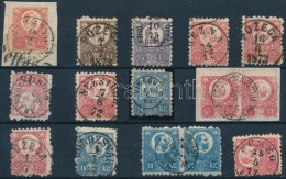 O 1871 Réznyomat 11 Bélyeg + 2 Pár Szép Bélyegzésekkel / 11 Stamps + 2... - Other & Unclassified