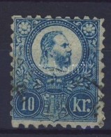 O 1871 Réznyomat 10kr, A Teljes Bélyegképet és Bélyegközt Kék Foltok... - Other & Unclassified