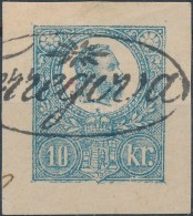 1871 10kr Díjjegyes Kivágás / PS-cutting '(T)erregova' - Other & Unclassified