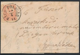 1871 KÅ‘nyomat 5kr Levélen / Mi 3 On Cover 'BÁCS-FÖLDVÁR' - Újvidék - Other & Unclassified