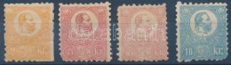 (*) * 1871 4 Db Hibás KÅ‘nyomat Bélyeg (*520.000) / 4 Demaged Stamps Mi 1, 3, 4 - Other & Unclassified