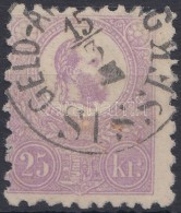 O 1871 KÅ‘nyomat 25kr Ibolya / Mi 6 ,,GELD-AN(WEISUN)G SISSEK' - Other & Unclassified