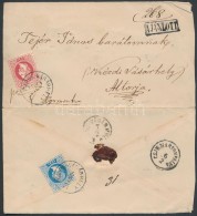 1871 5kr + 10kr Ajánlott Levélen / On Registered Cover 'MAROSVÁSÁRHELY' -... - Other & Unclassified