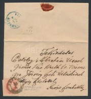 1870 5kr Levélen / On Cover 'PUTNOK' - Kék / Blue 'RIMA-SZOMBATH' - Other & Unclassified