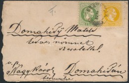 ~1870 2kr + 3kr Levélen / On Cover 'SZATHMÁR' - '(NAGY)KÁROLY' - Domahida - Other & Unclassified