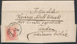 1868 5kr Levélen / On Cover 'BEREGSZÁSZ' - Other & Unclassified