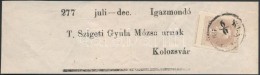 1867-1871 Hírlapbélyeg újságszalagon / Newspaper Stamp On Wrapper 'KL(AUSENBURG)' - Other & Unclassified