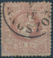 O 1867 50kr Rózsabarna 12-es Fogazással 'POZSONY' (nagyon Enyhe Törés / Very Light Fold) - Other & Unclassified