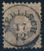 O 1867 25kr 'MEDIASCH' (elvékonyodás / Thin Paper) - Other & Unclassified