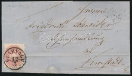 1867 5kr Levélen / On Cover 'OLÁHFALU' (regiszterhajtás / Registration Fold) - Other & Unclassified