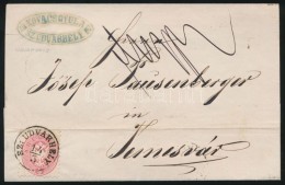 1866 5kr Levélen / On Cover 'SZ:UDVARHELY' - 'HERMANNSTADT' - 'TEMESVÁR' - Other & Unclassified