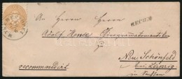 ~1865 10kr + 15kr Ajánlott Levélen Szászországba / On Registered Cover To Saxony... - Other & Unclassified