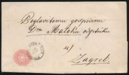 ~1865 5kr Levélen / On Cover 'KOPREINITZ' - 'AGRAM' - Other & Unclassified