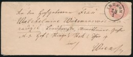 ~1865 5kr Levélen / On Cover 'IRREGH' - 'PETERWARDEIN' - 'WIEN' - Other & Unclassified