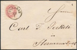 1865 5kr Levélen / On Domestic Cover 'FOGARAS' - 'HERMANNSTADT' - Other & Unclassified