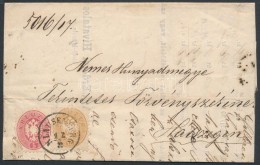 1865 5kr + 15kr Levélen / On Cover 'KLAUSENBURG' - 'MÜHLENBACH' - 'DEVA' - 'HATSZEG' - Other & Unclassified