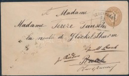 1863 15kr Díjjeges Boríték / PS-cover 'OEDENBURG' - 'RAAB' (GyÅ‘r) Továbbküldve /... - Other & Unclassified