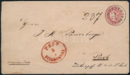 ~1864 5kr Díjjegyes Ajánlott Helyi Levél 5kr Díjkiegészítéssel A... - Other & Unclassified