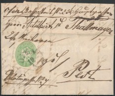 1864 3kr Helyi Levélen / On Local Cover 'OFEN' - 'PESTH' - Other & Unclassified