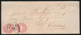 ~ 1863 2 X 5kr Levélen / On Cover 'ARAD' - Other & Unclassified