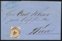 1863 15kr Levélen / On Cover 'NEUSATZ' - Wien - Other & Unclassified