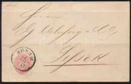 1863 5kr Levélen / On Cover 'AGRAM' - 'SISSEK Bahnhof' - Other & Unclassified