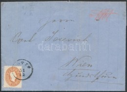 1862 2 X 10kr Ajánlott Levélen / On Regstered Cover 'TOTIS' - 'WIEN' (egyik Bélyeg... - Other & Unclassified