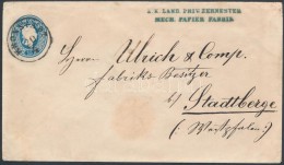 1861 15kr Díjjegyes Boríték Németországba / PS-cover To Germany 'KRONSTADT' - Other & Unclassified